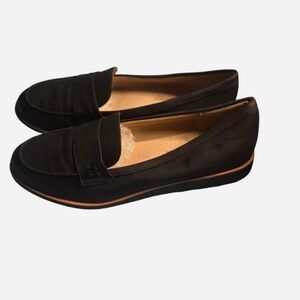 Life Stride Womens Black Loafers Size 8.5